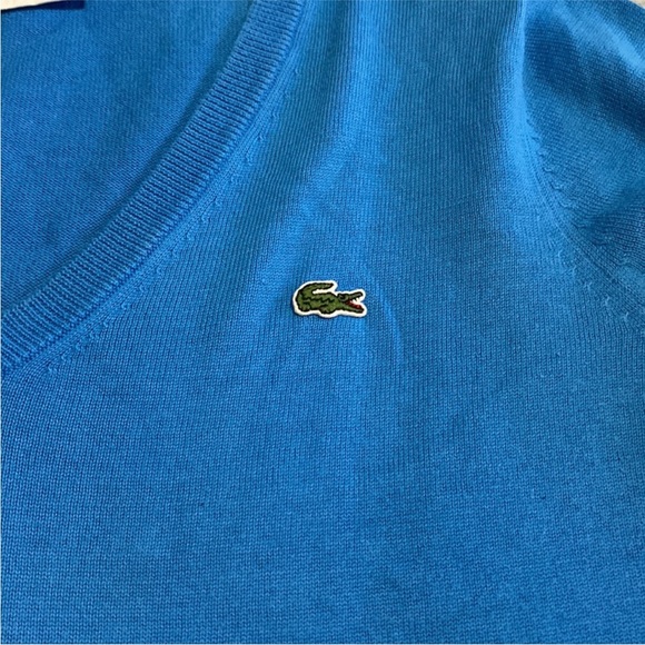 EUC! Lacoste blue 3/4 sleeve sweater. Size 40 which is equivalent to a medium. - Picture 2 of 6